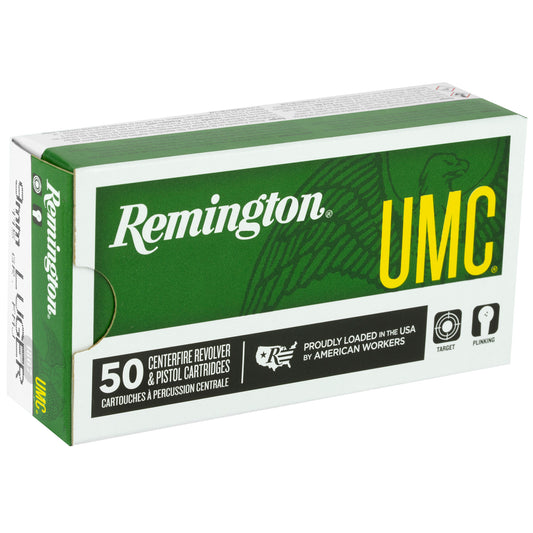 Remington UMC 9mm 115 Grain Full Metal Jacket Ammunition - 50 Rounds per Box, 500 Rounds per Case