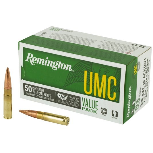 Remington UMC 300 Blackout 220 Grain Open Tip Flat Base Rifle Ammunition - 50 Rounds per Box