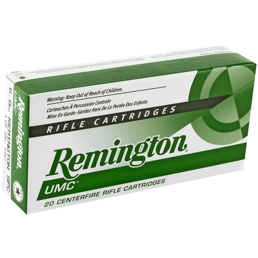 Remington UMC 6.8 SPC 115 Grain Full Metal Jacket Rifle Ammunition - 20 Rounds per Box