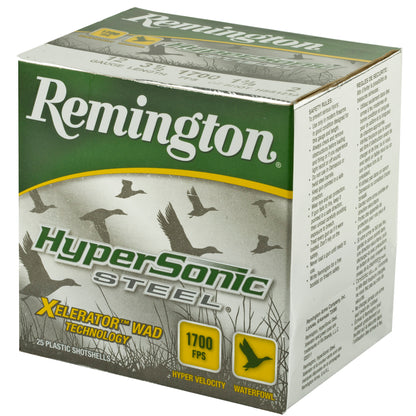 Remington Hypersonic Steel Shot 12 Gauge 3.5-Inch, 1 3/8 Ounce #2 Steel Shot * Pack of 25 Rounds