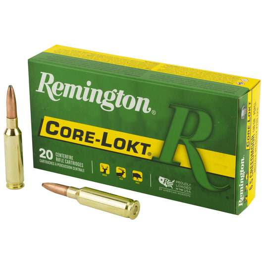 Remington Core-Lokt 6.5 Creedmoor 140 Grain Pointed Soft Point Ammunition * Reliable Big Game Hunting Load
