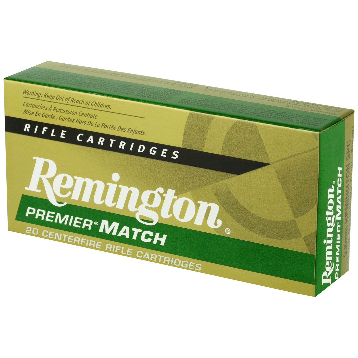 Remington Premier Match 6.8 SPC 115-Grain Boat Tail Hollow Point Ammunition (20 Rounds per Box)