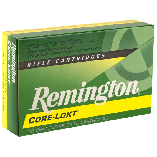 Remington Core-Lokt Ultra Bonded HyperSonic .270 Winchester 150-Grain Soft Point Ammunition (20 Rounds)
