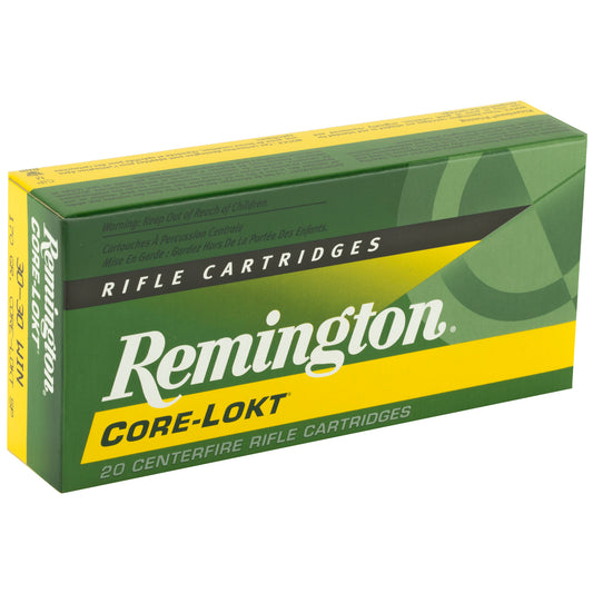 Remington Core-Lokt 30-30 Winchester 170 Grain Soft Point Ammo - Reliable Big Game Hunting Cartridge