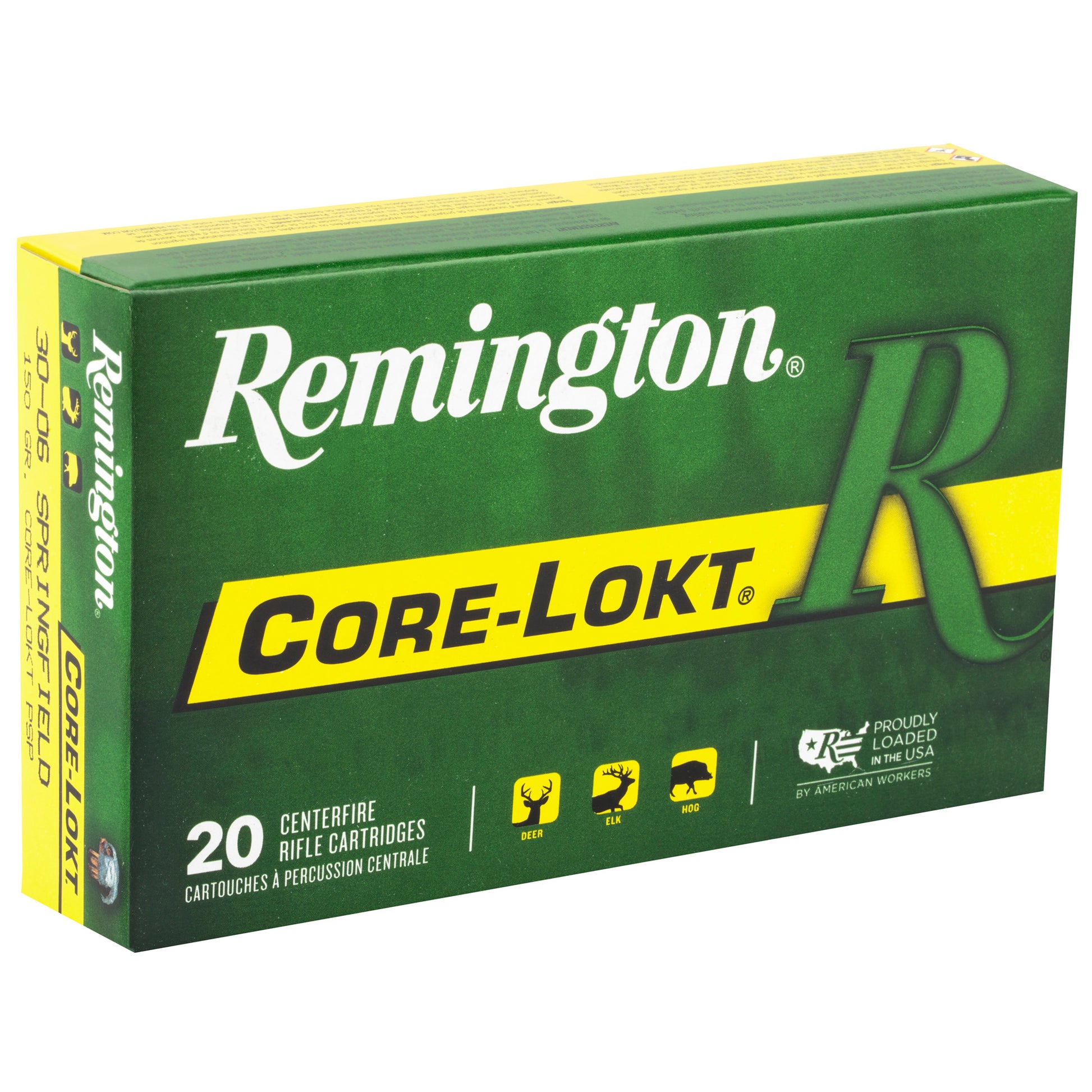 Remington Core-Lokt 30-06 Springfield 150 Grain Pointed Soft Point Ammunition - Reliable Big Game Hunting Load