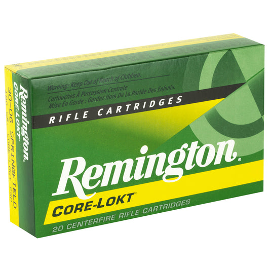 Remington Core-Lokt 30-06 Springfield 180-Grain Pointed Soft Point Ammunition * Reliable Big Game Hunting Cartridge