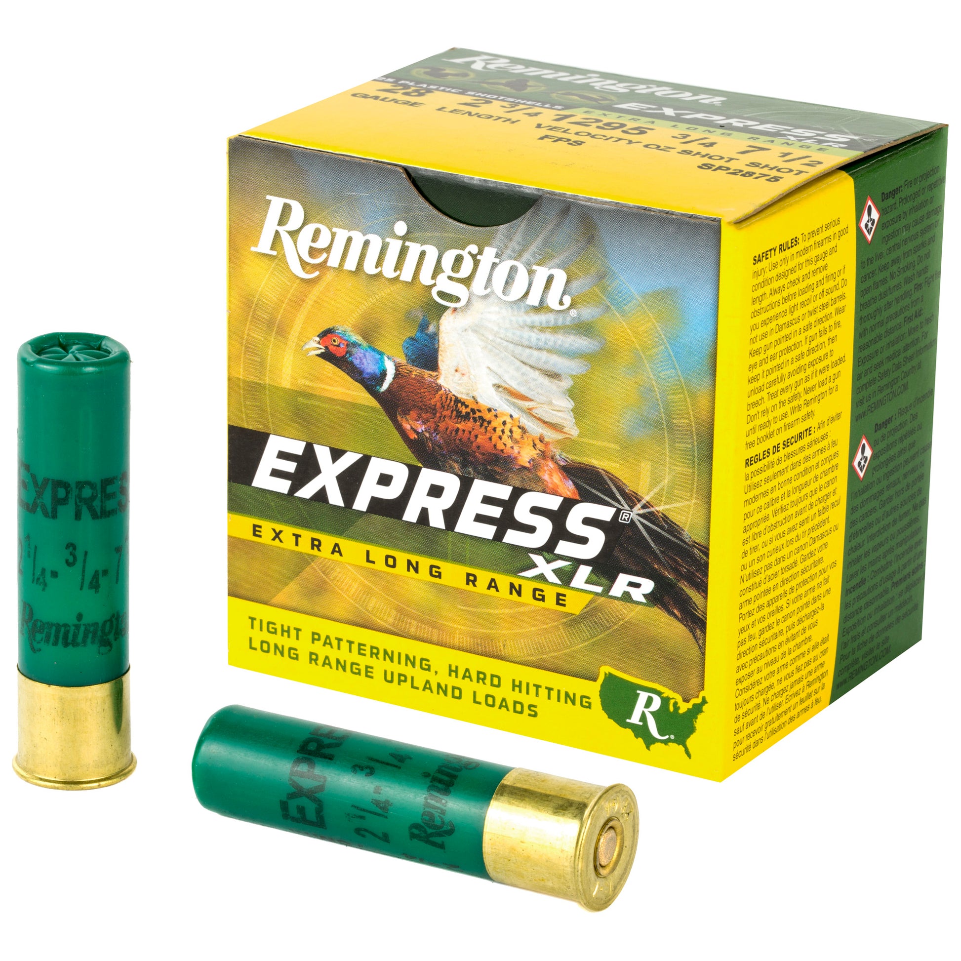 Remington Express Long Range 28 Gauge Shotshells * 3/4 oz Lead, #7.5 Shot, 2 3/4 Dram, 25 Shells per Box