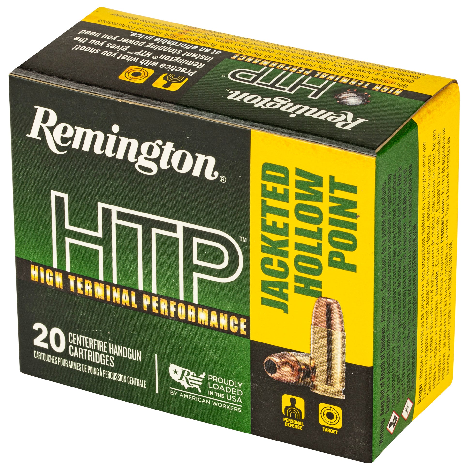 Remington High Terminal Performance 9mm 147-Grain Hollow Point Ammo (20 Rounds / Box, 500 Boxes per Case)