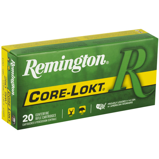 Remington Core-Lokt 250 Savage 100-Grain Pointed Soft Point Ammunition - 20 Rounds