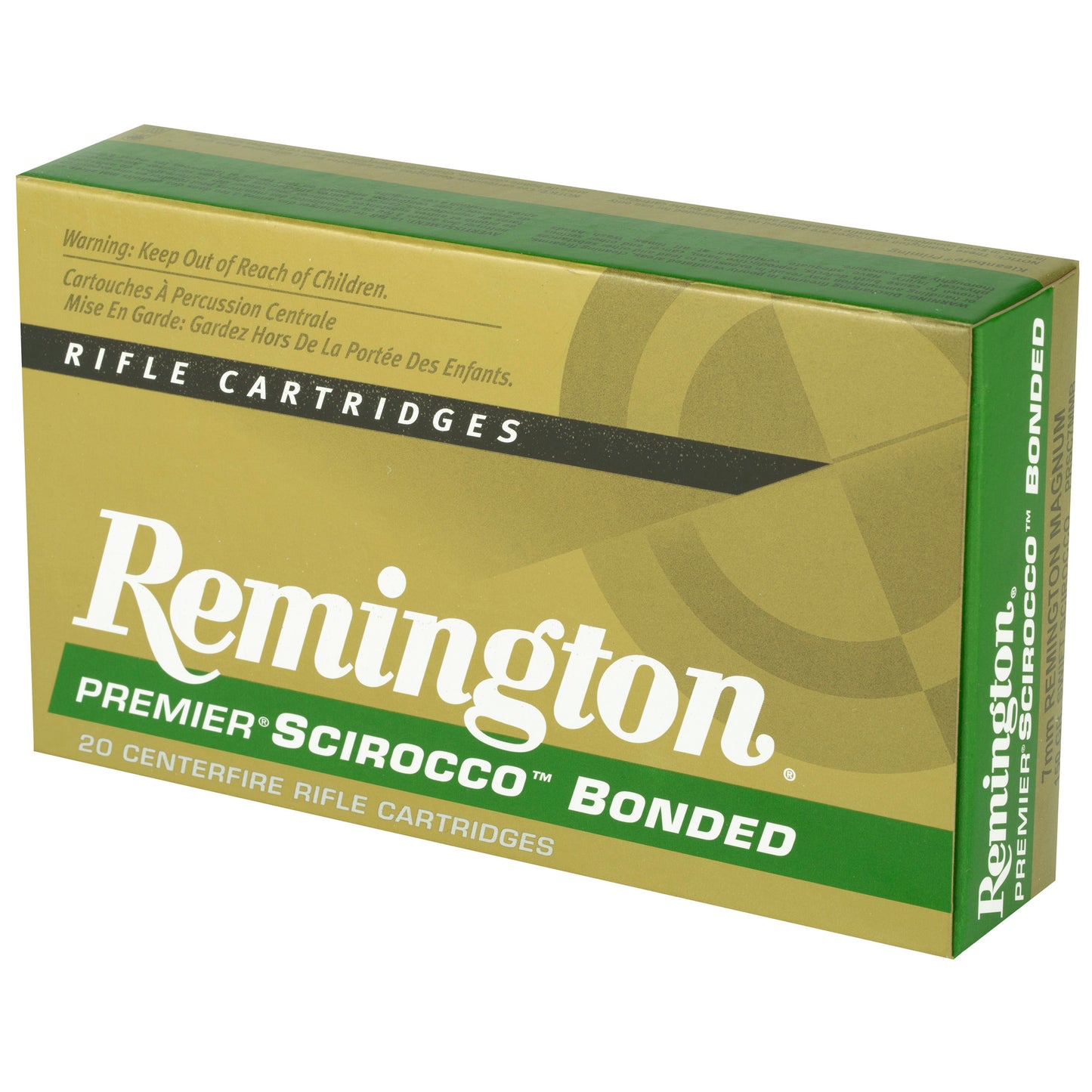 Remington Premier Scirocco Bonded 7mm Remington 150-Grain Polymer Tip Ammunition, 20 Rounds Per Box