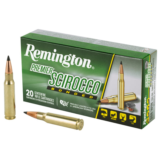 Remington Premier Scirocco Bonded .308 Winchester 165 Grain Polymer Tip Rifle Ammunition (20 Rounds per Box, 200 per Case)