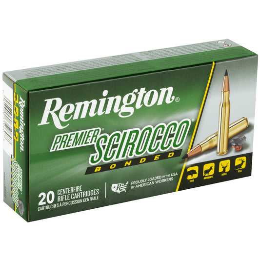 Remington Premier Scirocco Bonded .308 Winchester 165 Grain Polymer Tip Rifle Ammunition (20 Rounds per Box, 200 per Case)