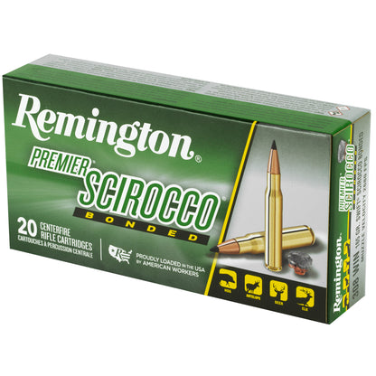 Remington Premier Scirocco Bonded .308 Winchester 165 Grain Polymer Tip Rifle Ammunition (20 Rounds per Box, 200 per Case)