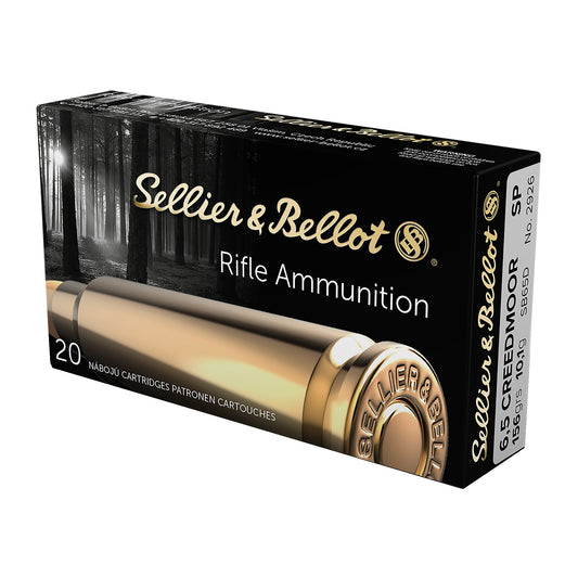 Sellier & Bellot 6.5 Creedmoor Soft Point Ammunition - 156 Grain, 20 Rounds Per Box