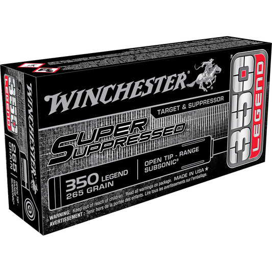 Winchester Ammunition Super Suppressed 350 Legend 260-Grain Open Tip - Box of 20 Rounds
