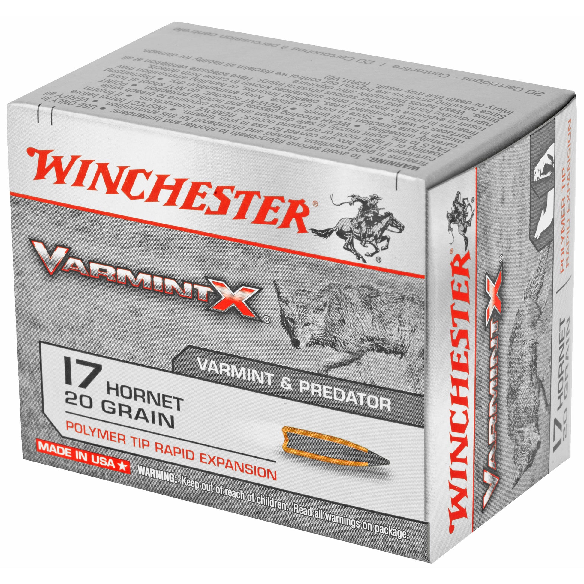 Winchester Ammunition Varmint X 17 Hornet 20 Grain Polymer Tip * 20 Rounds