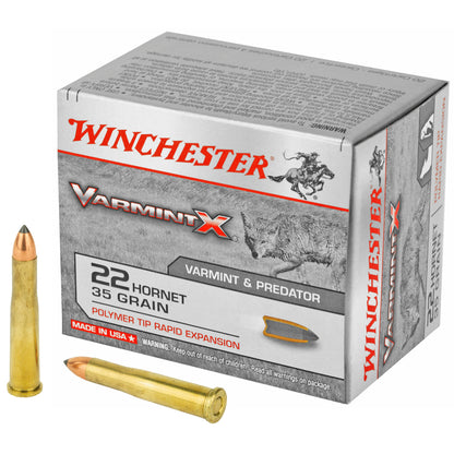 Winchester Ammunition Varmint X .22 Hornet 35-Grain Polymer Tip Ammo * 20 Rounds per Box