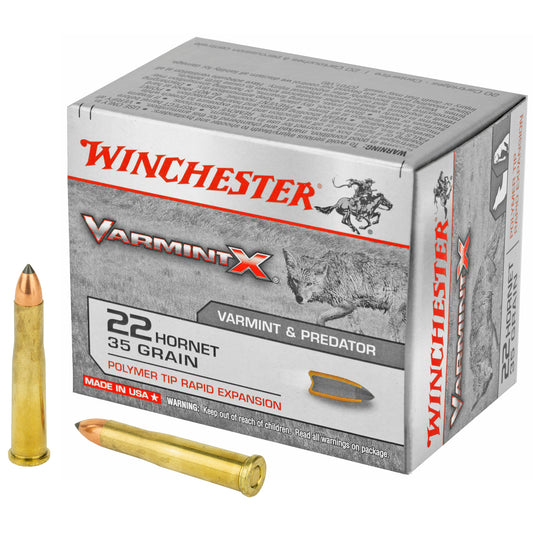 Winchester Ammunition Varmint X .22 Hornet 35-Grain Polymer Tip Ammo * 20 Rounds per Box