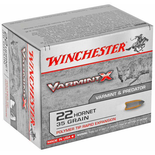 Winchester Ammunition Varmint X .22 Hornet 35-Grain Polymer Tip Ammo * 20 Rounds per Box
