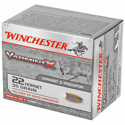 Winchester Ammunition Varmint X .22 Hornet 35-Grain Polymer Tip Ammo * 20 Rounds per Box
