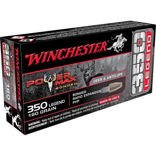 Winchester Ammunition Power Max Bonded .350 Legend 160 Grain Hollow Point - 20 Rounds