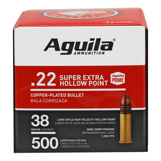 Aguila Ammunition 22LR Hollow Point 38 Grain - 500 Rounds
