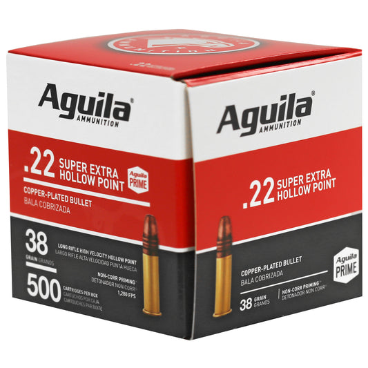 Aguila Ammunition 22LR Hollow Point 38 Grain - 500 Rounds