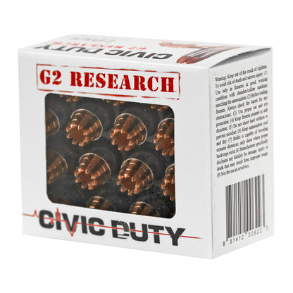 G2 Research Civic Duty 10mm 122-Grain Copper Self-Defense Ammunition - Box of 20