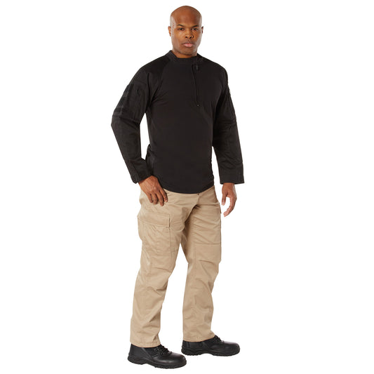Rothco 1/4 Zip Military Fire Retardant NYCO Combat Shirt Size M