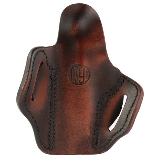 1791 Gunleather Optic Ready BH1s Vintage Brown Belt Holster for Commander & Officer 1911 Pistols