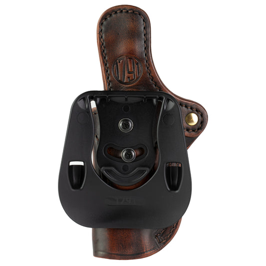 1791 Gunleather Optic Ready Paddle Holster for 1911 Pistols * Vintage Brown Leather, Right Hand