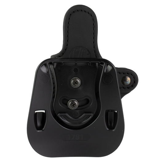 1791 Gunleather Optic Ready Paddle Holster Compact for Right Hand in Stealth Black