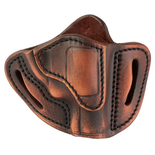 1791 Gunleather RVH-1-VTG-R J-Frame Revolver Belt Holster * Vintage Brown Leather, Right Hand