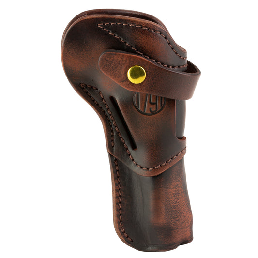 1791 Gunleather Single Action Holster for 5.5-Inch Revolvers - Ambidextrous Brown Leather