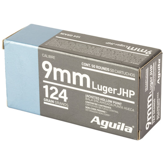 Aguila Ammunition 9mm 124 Grain Jacketed Hollow Point - Flawless Cycling & Precision Accuracy