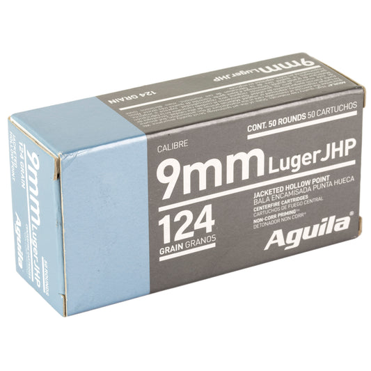 Aguila Ammunition 9mm 124 Grain Jacketed Hollow Point - Flawless Cycling & Precision Accuracy