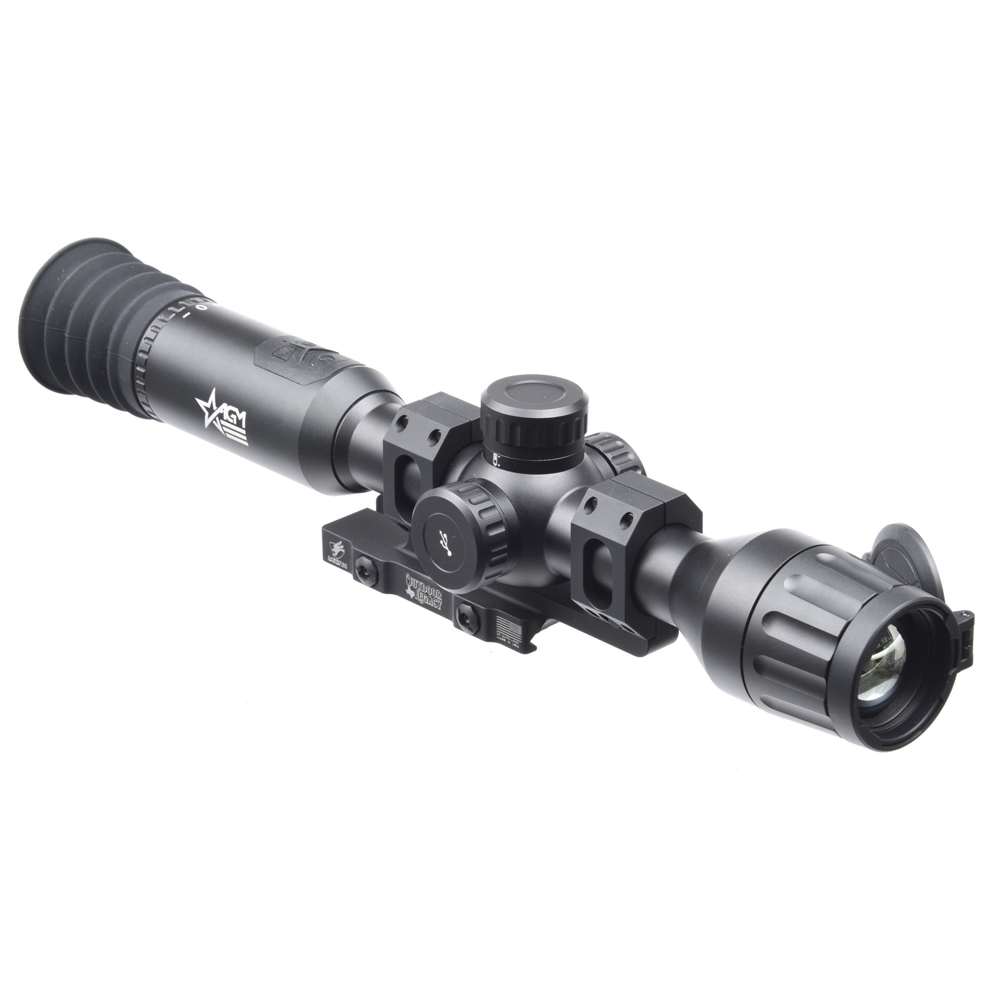 AGM Adder TS35 Thermal Imaging Scope with 35mm Objective Lens - Black