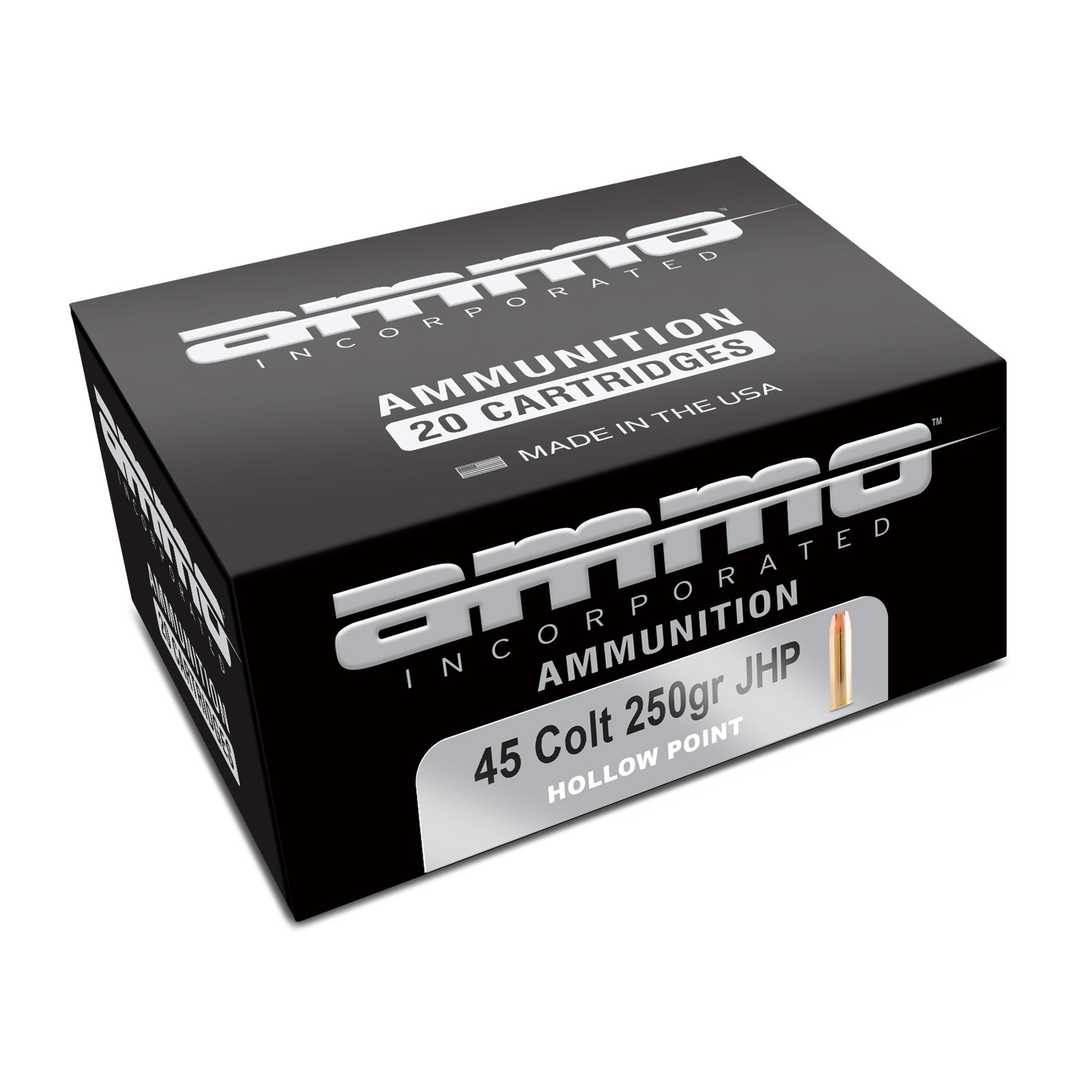Ammo Inc Signature 45 Long Colt 250 Grain Hollow Point Ammo - 20 Rounds Per Box