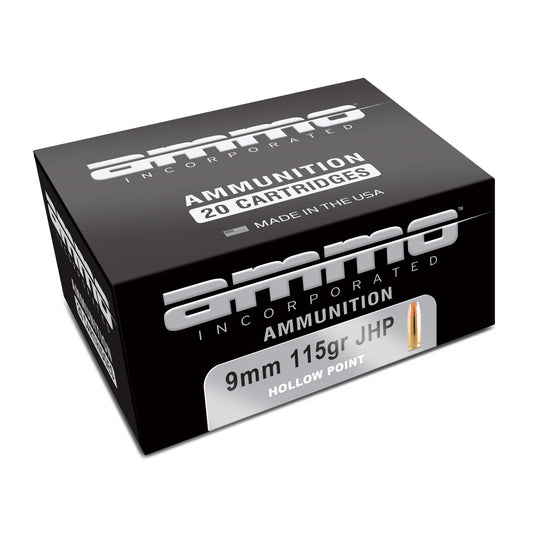 Ammo Inc 9mm 115 Grain Signature Hollow Point Ammo - Reliable Target and Self-Defense Rounds