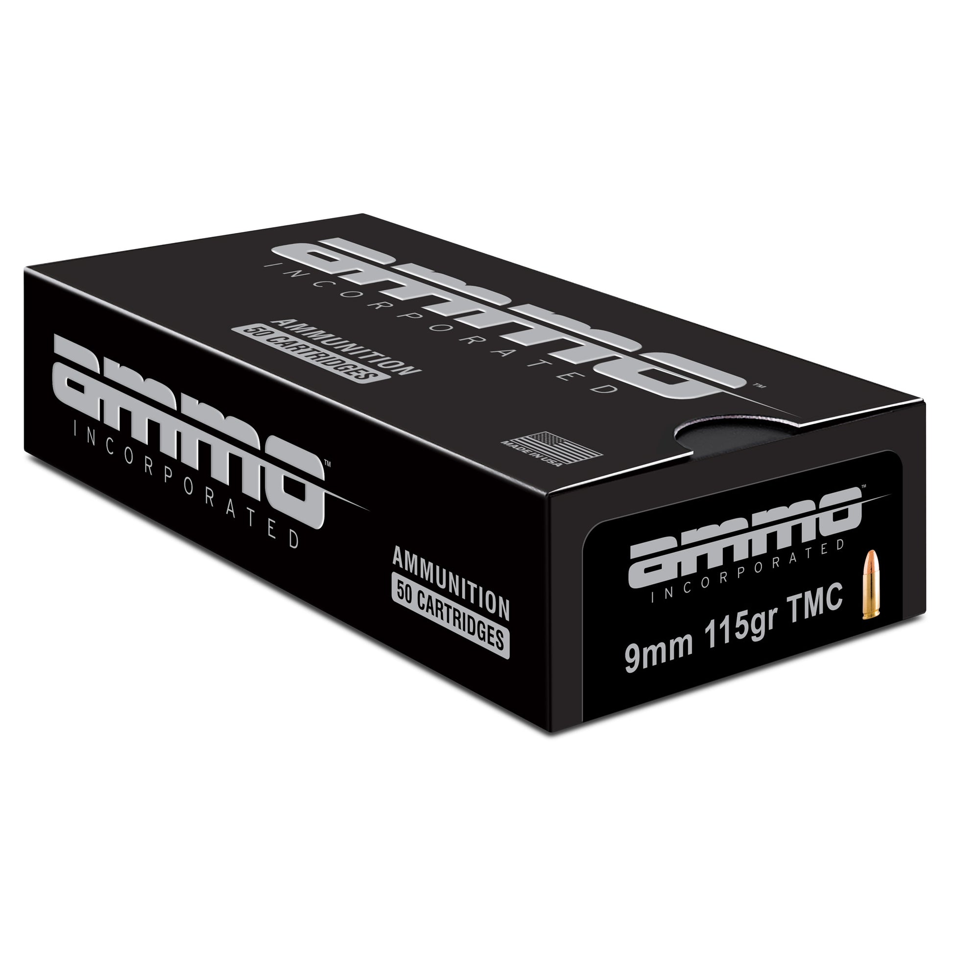 Ammo Inc 9mm 115 Grain Total Metal Coating (TMC) - Signature Line, 50 Rounds Per Box