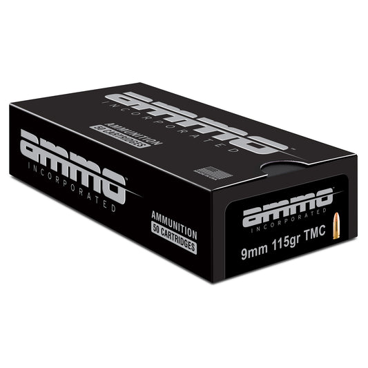 Ammo Inc 9mm 115 Grain Total Metal Coating (TMC) - Signature Line, 50 Rounds Per Box