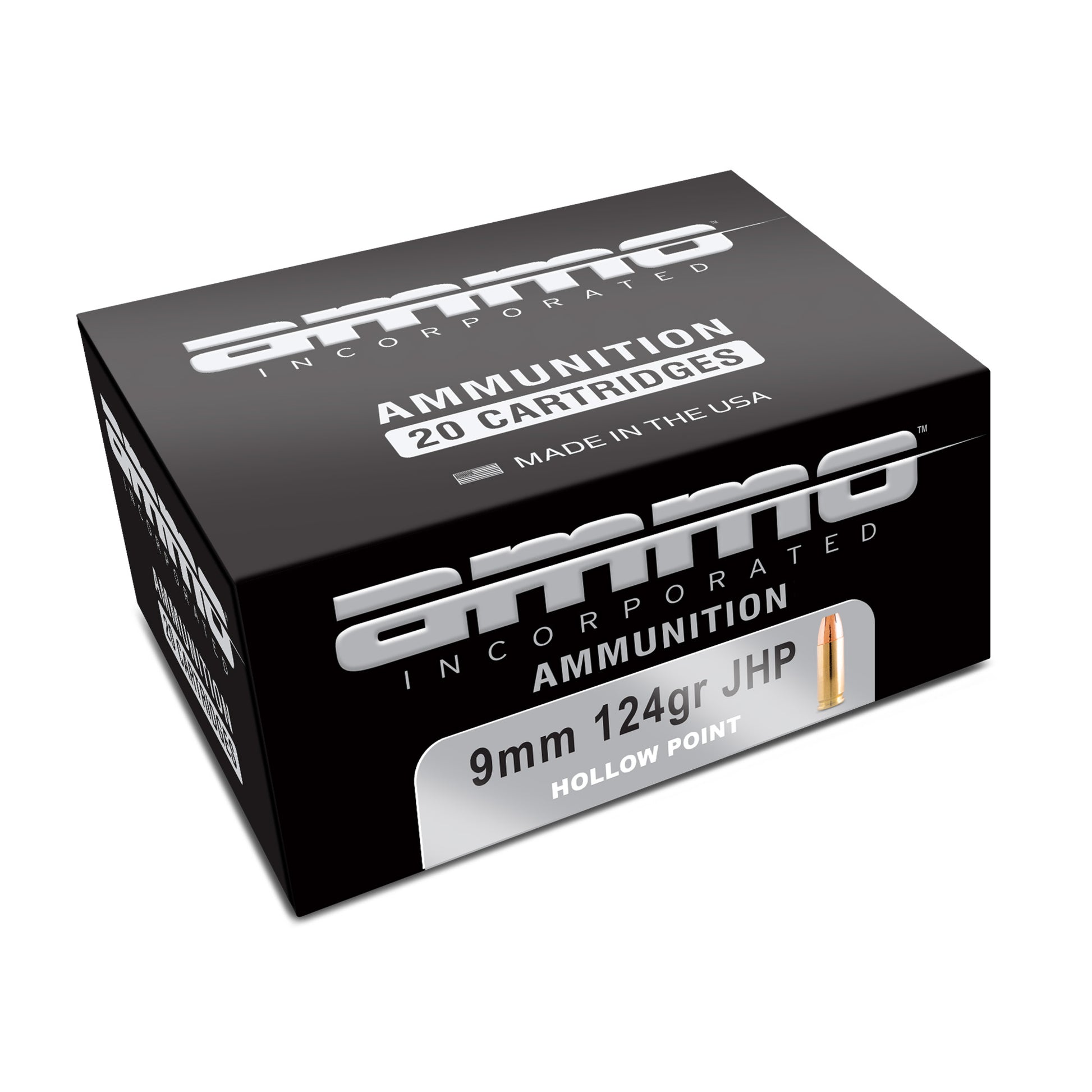 Ammo Inc Signature 9mm 124 Grain Hollow Point Ammunition * 20 Rounds