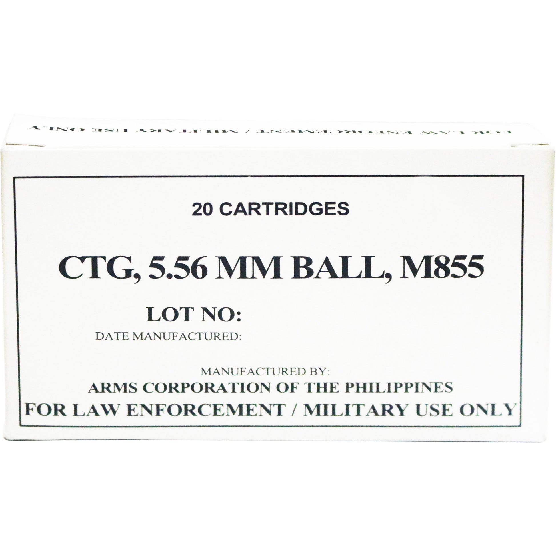 Armscor 556 NATO 62 Grain Full Metal Jacket Ammunition * Reliable Performance for Military, Law Enforcement, and Shooting Enthusiasts