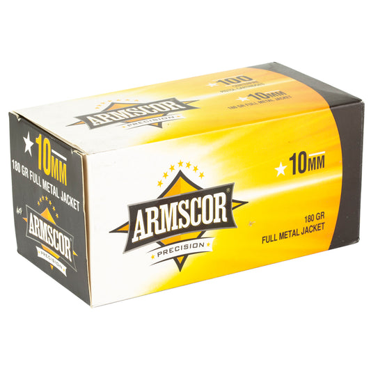 Armscor 10mm 180-Grain Full Metal Jacket Ammo * Reliable Performance for Handgun and Range Shooting