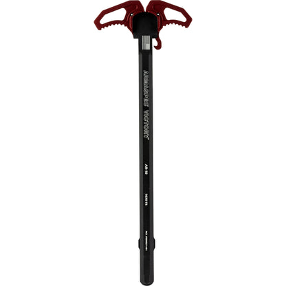 Armaspec Victory AR10 Charging Handle with Red Finish * Ambidextrous Design for Enhanced Ergonomics and Gas Management