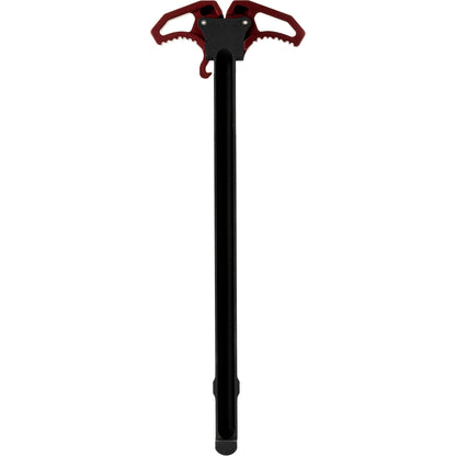 Armaspec Victory AR10 Charging Handle with Red Finish * Ambidextrous Design for Enhanced Ergonomics and Gas Management