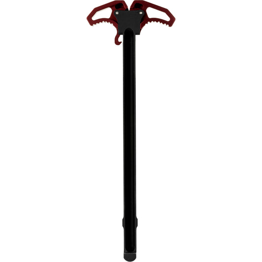Armaspec Victory AR10 Charging Handle with Red Finish * Ambidextrous Design for Enhanced Ergonomics and Gas Management