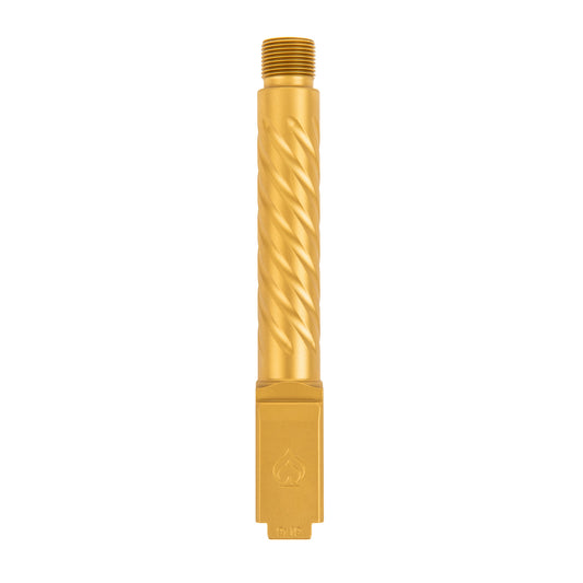 Ballistic Advantage Premium Series 4.5-Inch 9mm Threaded Gold Pistol Barrel - Model BAPSG195T3G