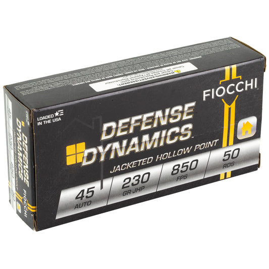 Fiocchi Ammunition 45ACP 230 Grain Hollow Point Centerfire Pistol Ammo * Reliable Defensive Performance