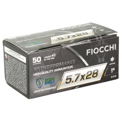 Fiocchi Ammunition Hyperformance 5.7x28mm Frangible Cartridge - 35 Grain, Box of 50 Rounds